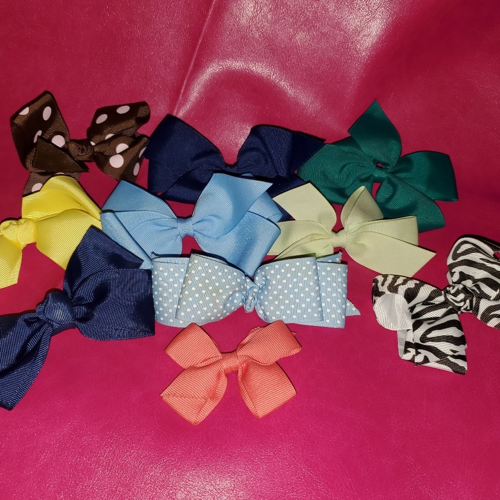 🎀10 piece hairbow bundle